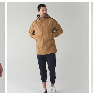 Lululemon Men's Palindro Jacket Reversible Dark Tan Beige and Purple size Small